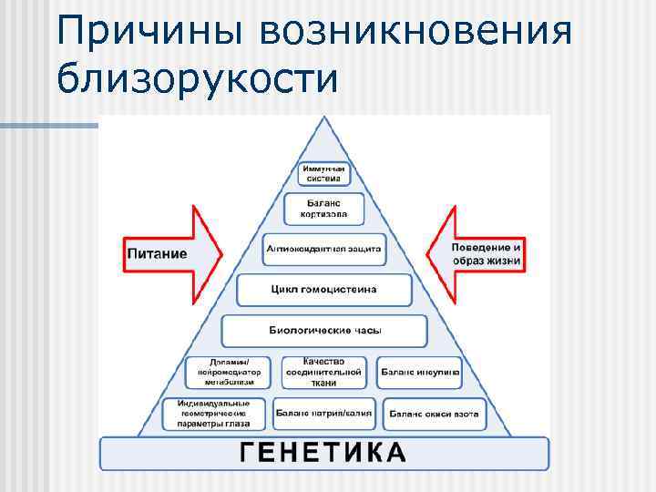 Причины возникновения близорукости 