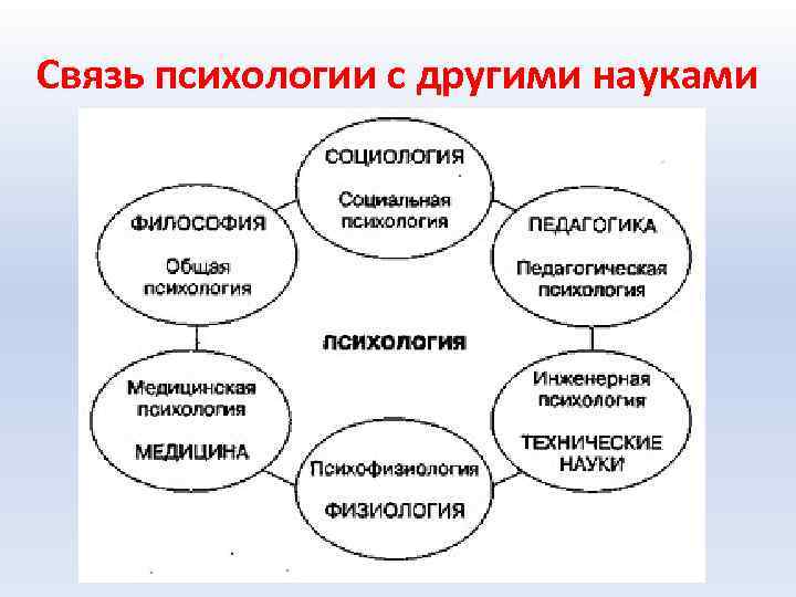 Связь психологии с другими науками 