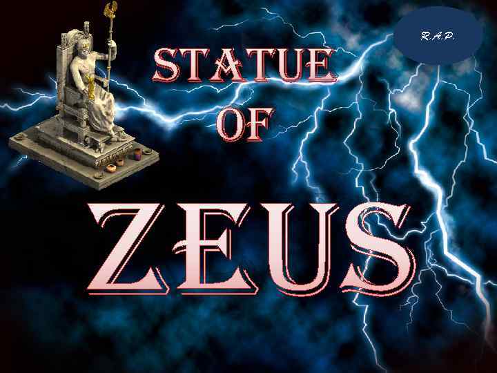 statue of R. A. P. zeus 