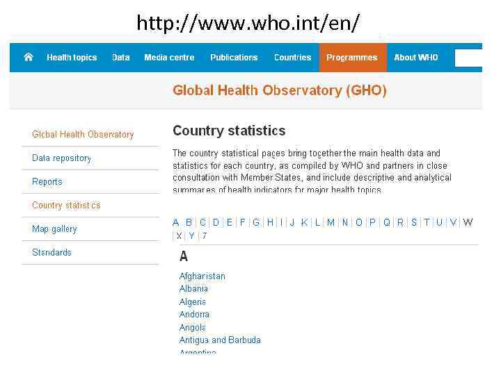 http: //www. who. int/en/ 