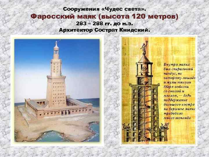 Александрийский маяк чертеж