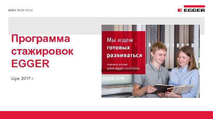 Программа стажировок EGGER Шуя, 2017 г. 