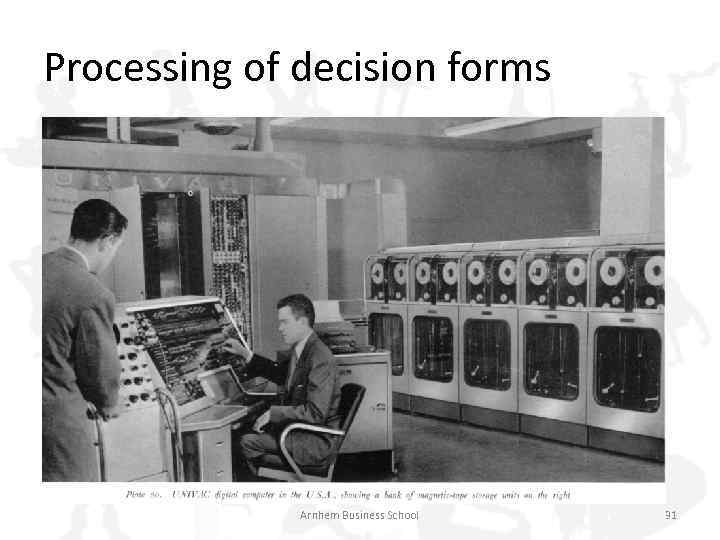 Processing of decision forms Arnhem Business School 31 