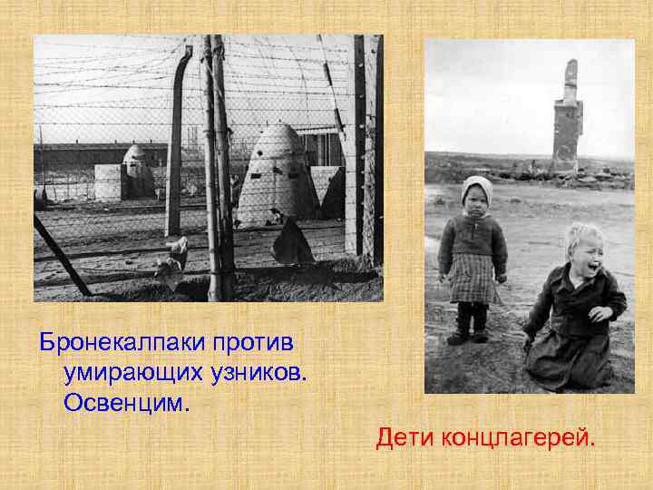 Бронекалпаки против умирающих узников. Освенцим. Дети концлагерей. 