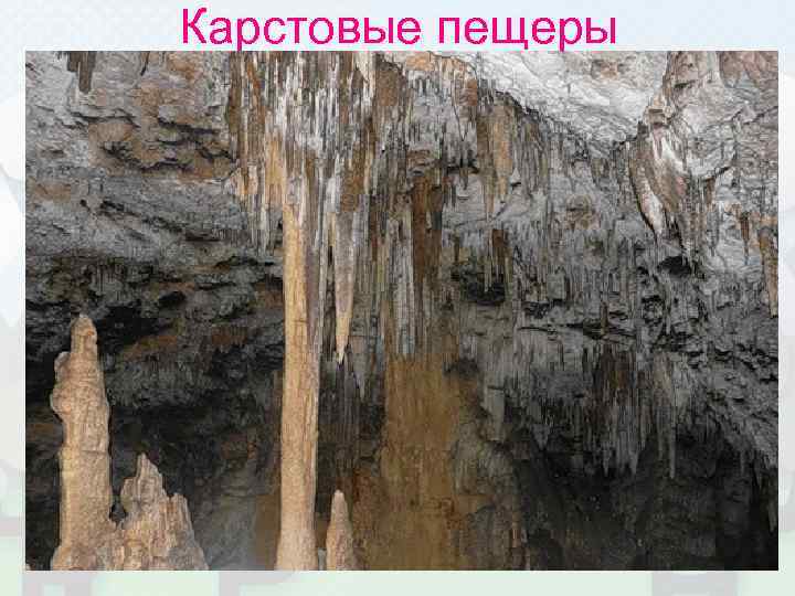 Карстовые пещеры 