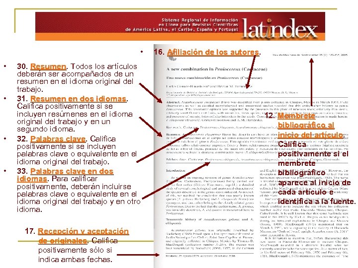  • • • 30. Resumen. Todos los artículos Resumen deberán ser acompañados de
