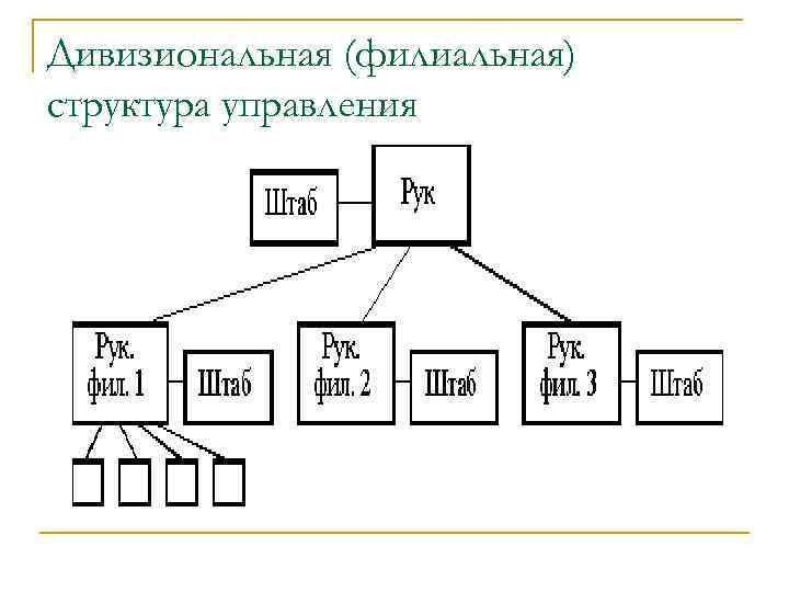 Дивизиональная (филиальная) структура управления 