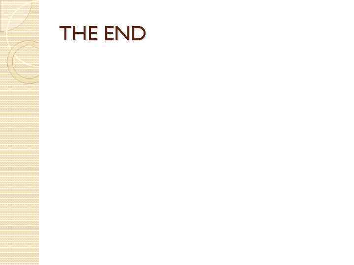 THE END 