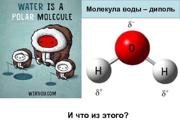 Диполь воды рисунок