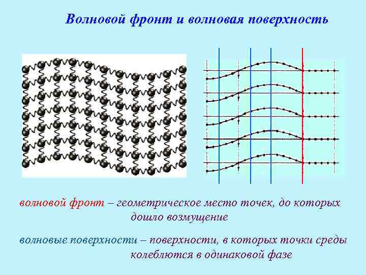 Фронт волны и волновая поверхность