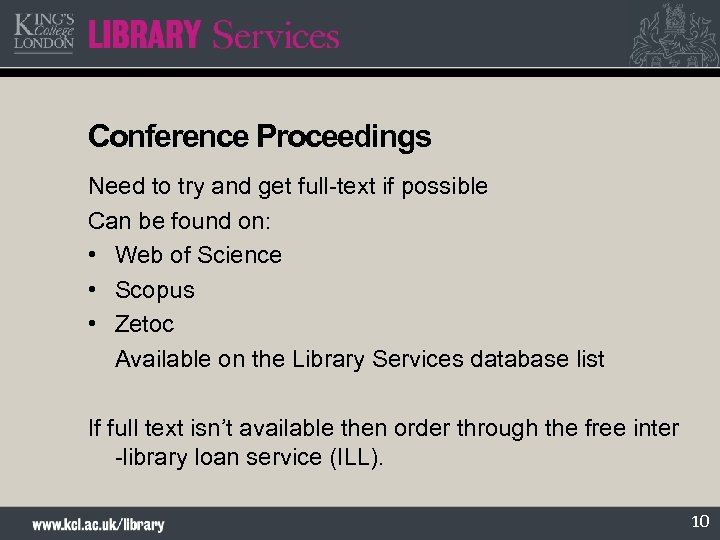 Conference Proceedings Need to try and get full-text if possible Can be found on: