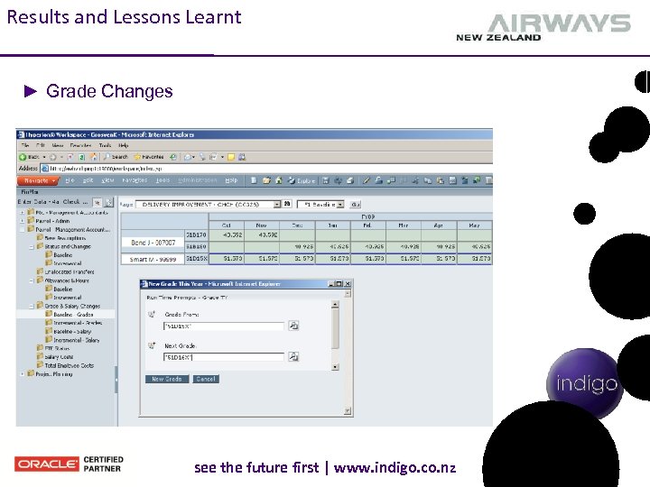 Results and Lessons Learnt ► Grade Changes see the future first | www. indigo.