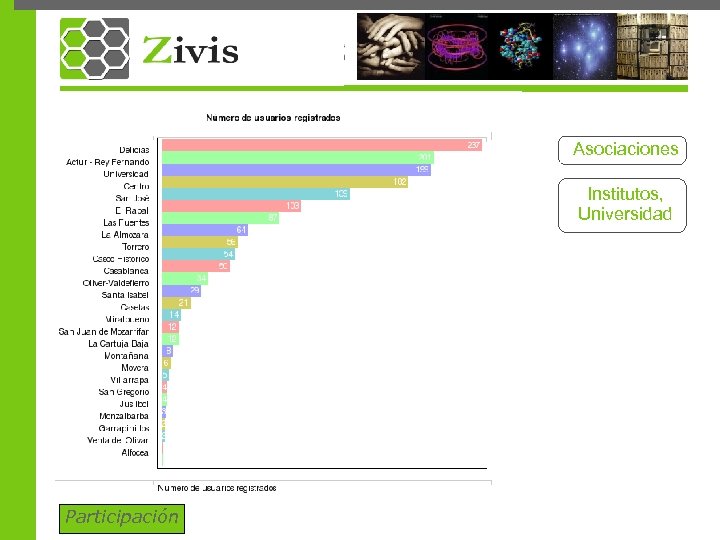 Asociaciones Institutos, Universidad Participación 
