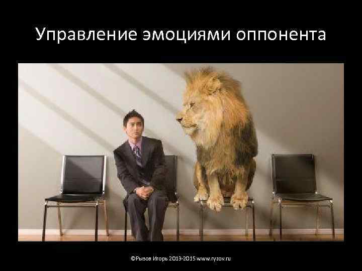 Управление эмоциями оппонента ©Рызов Игорь 2013 -2015 www. ryzov. ru 
