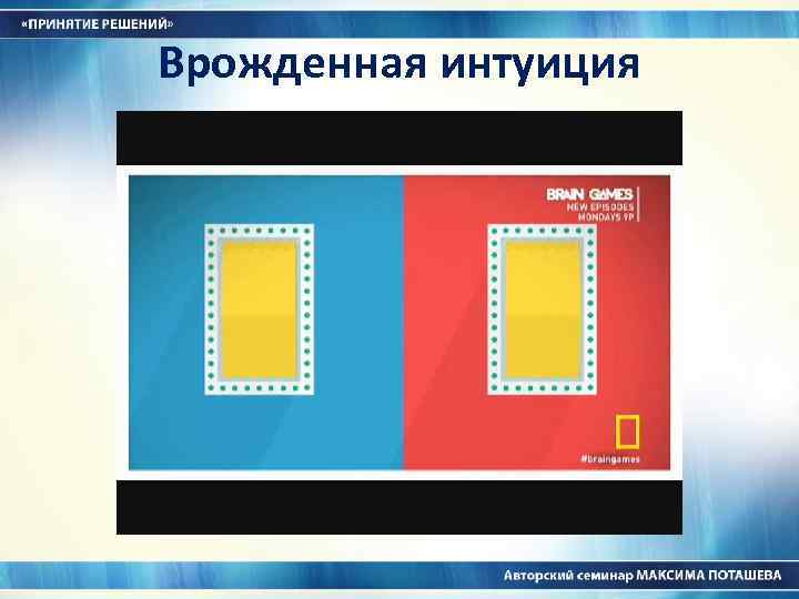 Врожденная интуиция 