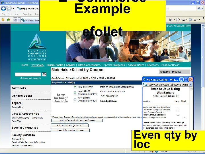 E- Commerce Example efollet Even qty by loc 54 Copyright 2012 by Janson Industries