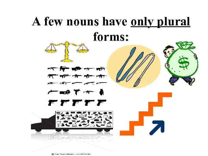 A few nouns have only plural forms: 
