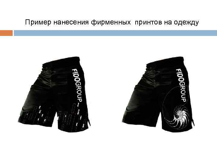 Пример нанесения фирменных принтов на одежду 