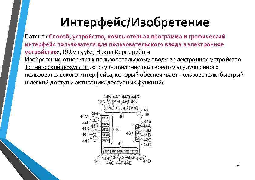 Интерфейс/Изобретение Патент «Способ, устройство, компьютерная программа и графический интерфейс пользователя для пользовательского ввода в