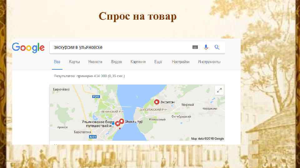 Спрос на товар 