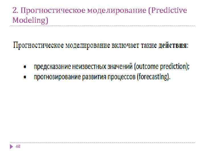 2. Прогностическое моделирование (Predictive Modeling) 48 