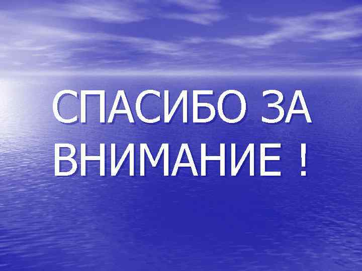 СПАСИБО ЗА ВНИМАНИЕ ! 