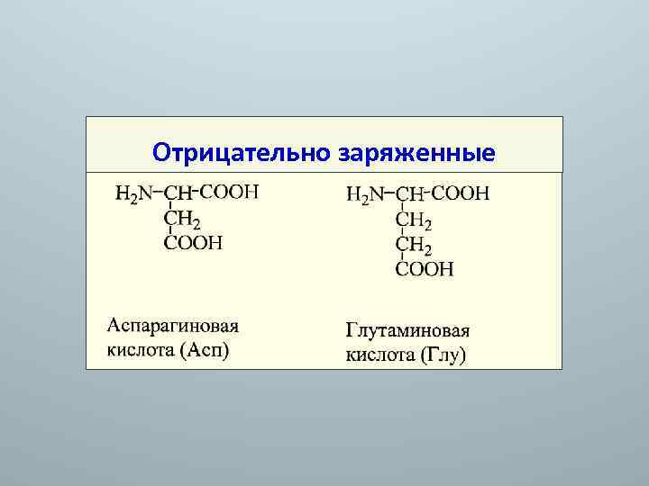 Отрицательно заряженные 