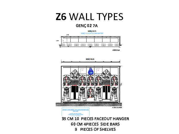 Z 6 WALL TYPES GENÇ 02 7 A 35 CM 10 PIECES FACEOUT HANGER