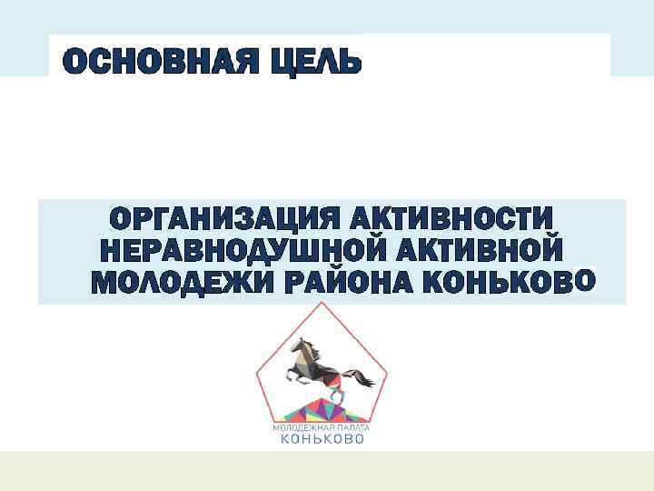 ОРГАНИЗАЦИЯ АКТИВНОСТИ НЕРАВНОДУШНОЙ АКТИВНОЙ МОЛОДЕЖИ РАЙОНА КОНЬКОВ 