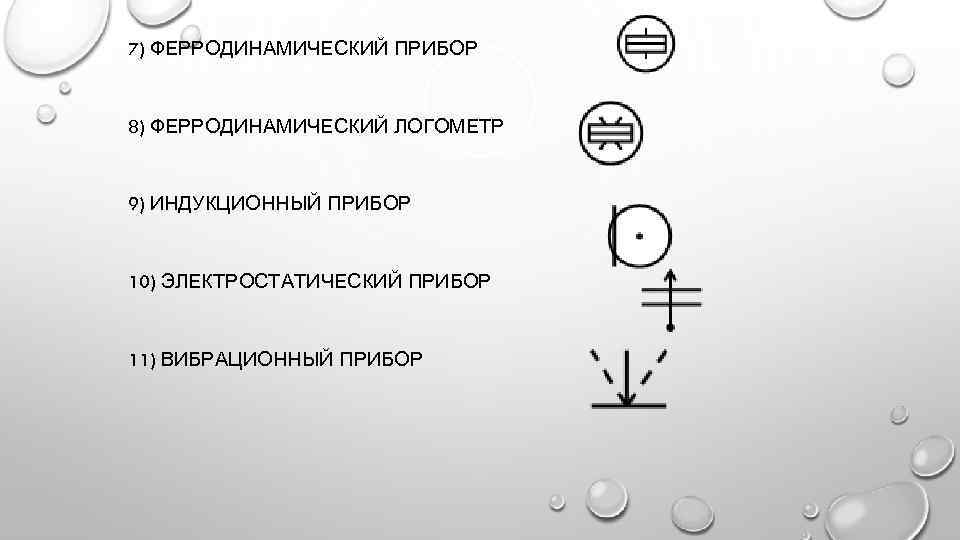 Принятые обозначения. Приборы ферродинамической системы. Ферродинамические измерительные приборы. Ферродинамическая система измерительных приборов. Вибрационный прибор обозначение.