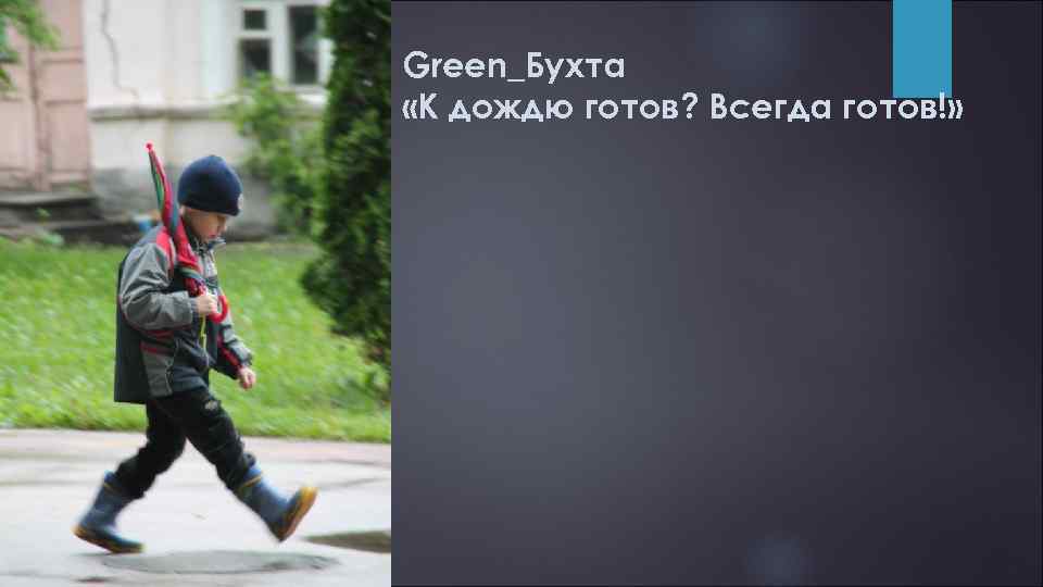 Green_Бухта «К дождю готов? Всегда готов!» 