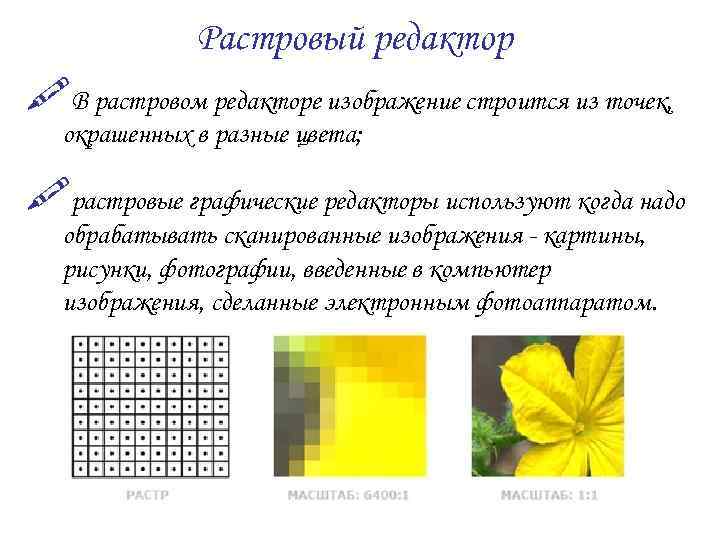 Из каких элементов строится изображение 7 класс