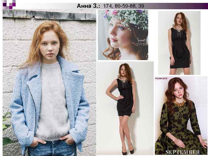 Анна З. : 174, 80 -59 -88, 39 