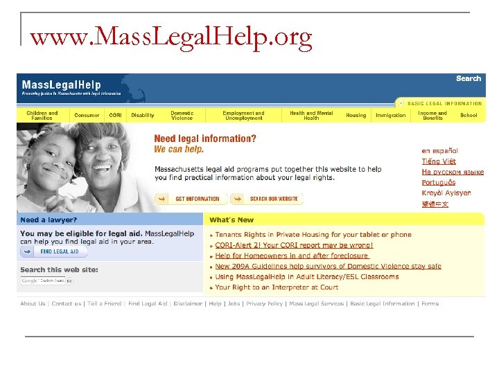 www. Mass. Legal. Help. org 