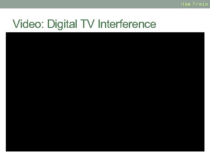 Video: Digital TV Interference 