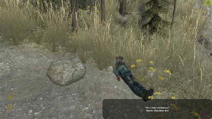 Что с ним случилось? Нужно обыскать его! 