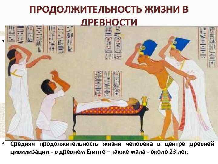 ПРОДОЛЖИТЕЛЬНОСТЬ ЖИЗНИ В ДРЕВНОСТИ • Славные римские воины описываются в литературе, как физически крепкие,