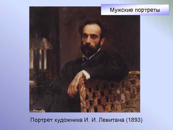 Мужские портреты Портрет художника И. И. Левитана (1893) 