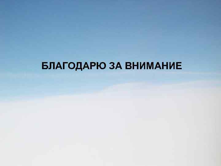 БЛАГОДАРЮ ЗА ВНИМАНИЕ 