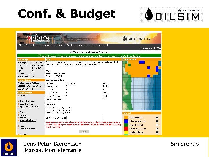 Conf. & Budget Jens Petur Bærentsen Marcos Monteferrante Simprentis 