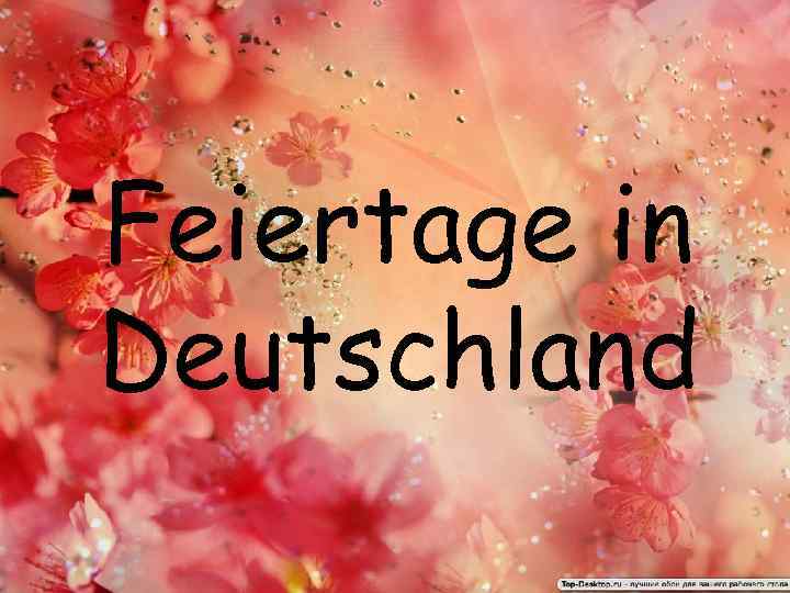 Feiertage in Deutschland 