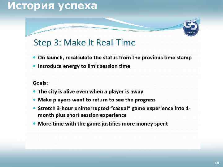 История успеха 18 