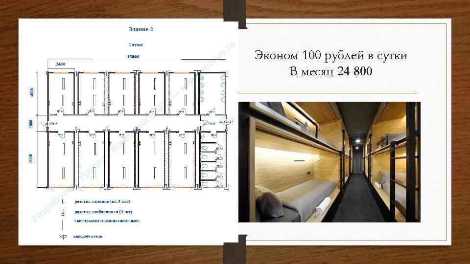 Эконом 100 рублей в сутки В месяц 24 800 
