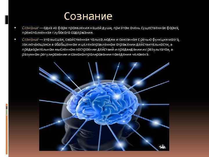 Сознание — одна из форм проявления нашей души, при этом очень существенная форма, преисполненная