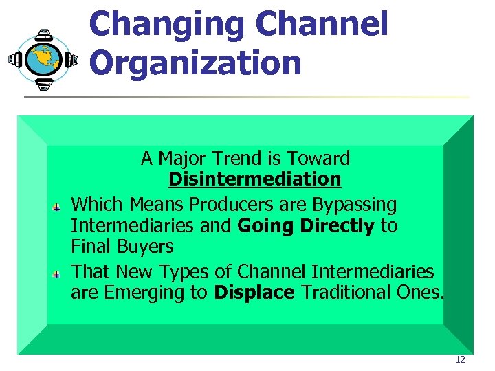 Changing Channel Organization A Major Trend is Toward Disintermediation Which Means Producers are Bypassing