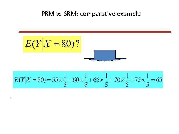 PRM vs SRM: comparative example . 