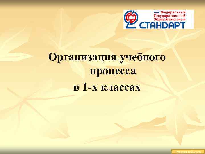 Организация учебного процесса в 1 -х классах Prezentacii. com 