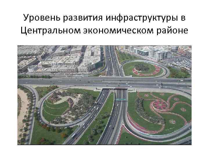 Уровень развития инфраструктуры в Центральном экономическом районе 