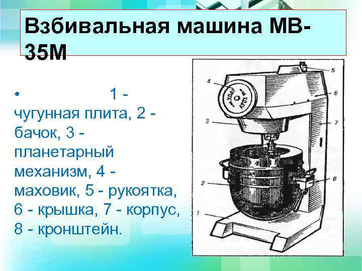 Мв 60 взбивальная машина схема