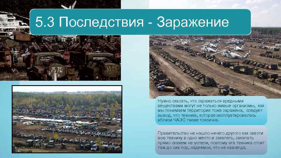 5. 3 Последствия - Заражение Нужно сказать, что заражаться вредными веществами могут не только